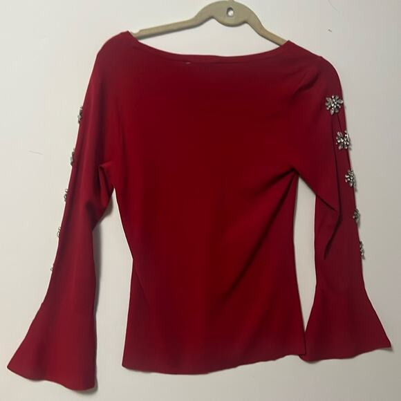 INC INTERNATIONAL CONCEPT‎ EMBELLISHED SLEEVE SWEATER SIZE S - Picture 1 of 10